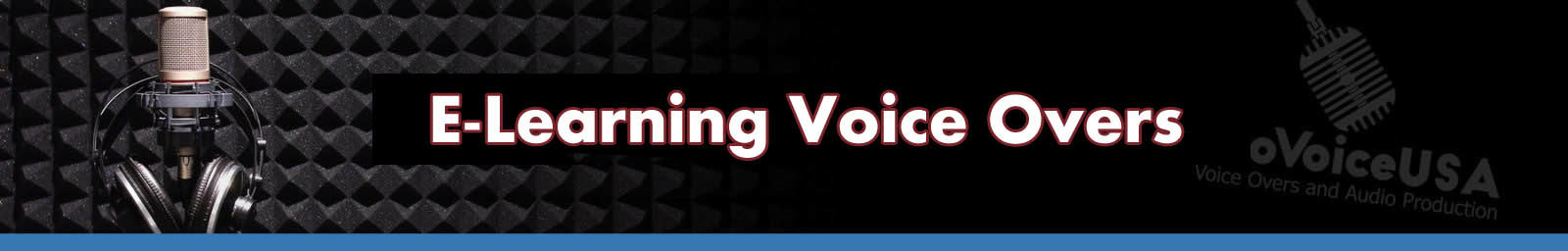 E Learning and Training Voice Overs header
